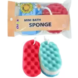 Soft Shower Loofah Body Scrubber Bath Sponge Multi-Color- 2pcs