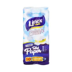 Linex Classic Clean Toilet Paper Sterilized Tissue- 10 Rolls