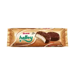 Ulker Halley Milk Chocolate Coated Sandwich Biscuits with Marshmallow- Pack of 2 x 300 gm