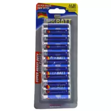 Tekbatt Long Power Battery Set, AA 1.5V - Pack of 20 Pieces