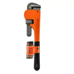 Kovar Adjustable Rubber Grip Heavy Duty Pipe Wrench- 14inch