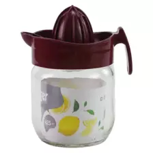 Bager Sapphire Lemon Squeezer, Glass Multifunctional Squeezer- 425ml