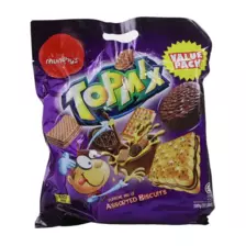 Topmix Supreme Assorted Biscuits, Cream Biscuits, Value Pack- 500g