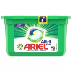 Ariel All in One Fabric Washing Capsules- Green