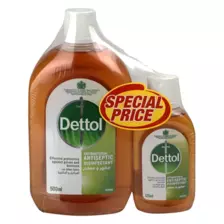 Antibacterial Surface Floor Cleaner Liquid, Dettol Antiseptic Liquid, 500ml + 125ml