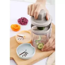 Multifunctional 3 in 1 Rotary Handheld Vegetable Cutter Grater For Different Types Of Vegetable