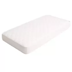 Quilted Solid Single Bed Folding Cozy Foam Mattress White- 90X180X10cm