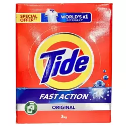 Tide Fast Action Laundry Detergent Powder Original Scented- 3kg