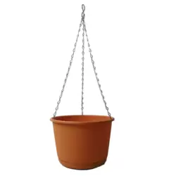 Plastic Plants Pot Container Indoor and Outdoor Hanging Plant Holder- 21X15cm