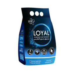 Loyal Powder Detergent with Long-Lasting Scent and Enzyme Action- 3Kg