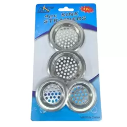 Stainless Steel Sink Strainer In Two Sizes To Prevent Clogs In Sinks or Drains- 4pcs