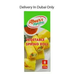 Abeers Vegetable Spring Roll Frozen- 240gms (Delivery in Dubai Only)