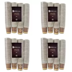 Kovar Disposable Coffee Printed 6 oz Bulk Paper Cups 200pcs- 4 Pack