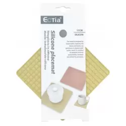 Eotia Heat Resistant Square Silicone Placemats For Holding Pot- Yellow