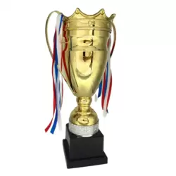 Golden Large Big Metal Sports Tournaments Award Trophy Cup- 45cm