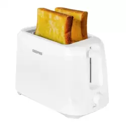 Geepas GBT36515 2 Slice Bread Toaster With 6 Setting Browning Control And Removable Crumb Tray- White