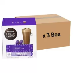Nescafe Dolce Gusto Mocha Coffee Pods With Cocoa And Arabica- 3 Box of 216gms Bulk Pack