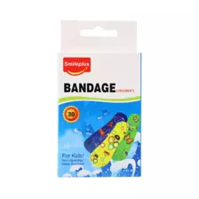 Smileplus bandages Assorted Water Resistant Bandages for Kids- 30pcs