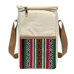 Portable Long Square Insulated Picnic Lunch Bag With Shoulder Strap- Multi-Color