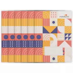 Paperline Exercise Book + PVC 100 sheets Size 22X16cm- 6pcs