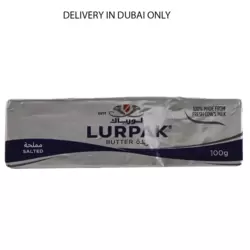 Lurpak Natural Salted Butter Made From Fresh Cow Milk- 100gms (Delivery In Dubai Only)
