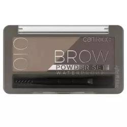 Catrice Waterproof Brow Powder Set With Brush And Spoolie Tool- 010 Ash Blond