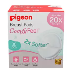 Pigeon Comfy Feel Breast Pads 2X Softer Absorbs 20X Its Weight- 36pcs