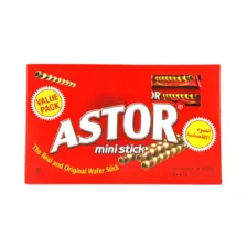 Astor Mini Wafer Chocolate sticks- 14X20gms