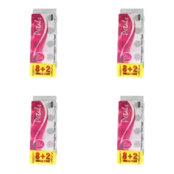 Petals Premium 2 PLY Bulk 8 + 2 Rolls Hygienic Toilet Paper 400 Sheets- 4 Pack