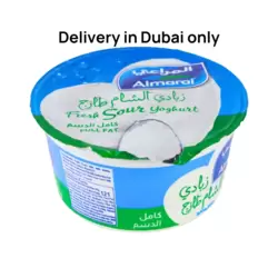 Almarai Fresh Sour Yoghurt with Full Fat- 170gms (Delivery in Dubai Only)