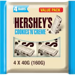 Hersheys Cookies And Cream White Chocolate Bar- 4X40gms