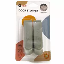 Italo Door Stopper, Non-toxic Doorstops Plastic Door Stopper, 2pcs, Grey