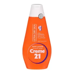 Creme 21 body lotion with almond oil and vitamin-e for ultra dry skin 400ml