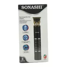 Sonashi Rechargeable Hair Clipper, SHC-1058- Black