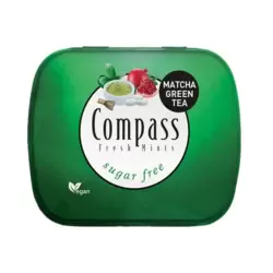 Compass Fresh Mints Sugar Free Matcha Green Mints- 14gms
