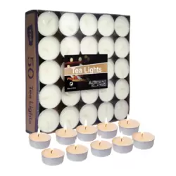 Tea Light Scented Candle, Rose Fragrance - Set of 50 pieces