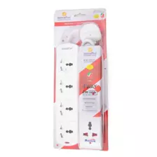 Samra Plus Extension Cord Socket 4 Way Electric Power Extension with 2M Cable and 1 Extension Socket