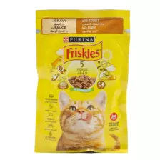 Purina Friskies Cat Food No Colourants Turkey Gravy 85gms