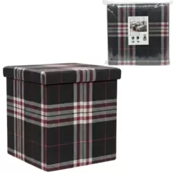 Multifunctional Folding Savings Square Storage Box Cum Sitting Stool for Bedroom And Hallway- 30cm