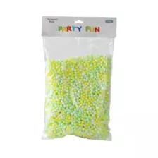 Party Fun Thermocol Balls For Decoration & Art And Craft Activities, Assorted Color - 30gms