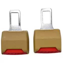 Car Seat Belt Buckle Adjustable Durable Car Extending Buckle Clips- Brown