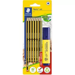 Staedtler Noris Stationery Pencil Set with Highlighter- 5pcs