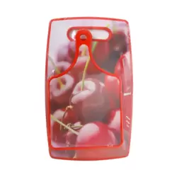 Plastic Printed Cutting Board With One Small Paddle Cutting Board And Knife For Kitchen- Red