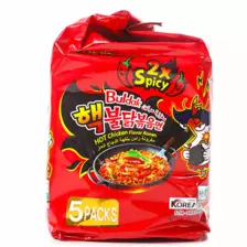 Samyang Buldak 2X Spicy Hot Chicken Flavour Ramen 140g - Pack Of 5