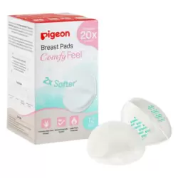 Pigeon Comfy Feel Breast Pads 2X Softer Absorbs 20X Its Weight- 12pcs