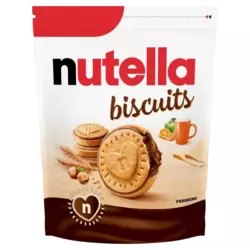 Ferrero Nutella Biscuits, Crunchy Biscuit with Creamy Heart of Nutella- 300gms