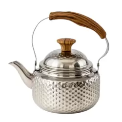 Premium Rustproof Stainless Steel Tea Pots with Removable Infuser- Silver