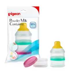 Pigeon Powder Milk Container For 3 Pre Measured Doses Of Milk Powder- Multi-Color
