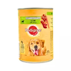 Pedigree In Loaf Lamb Dog Wet Food Can With Vitamin B And Iron- 400gms