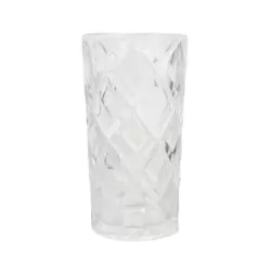 Kovar FH-20004 Crystal Clear Rhombic Style Lead Free Tempered Glass Set 12oz- 3pcs